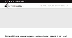 Desktop Screenshot of levelfiveassociates.com