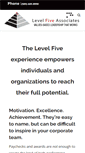 Mobile Screenshot of levelfiveassociates.com